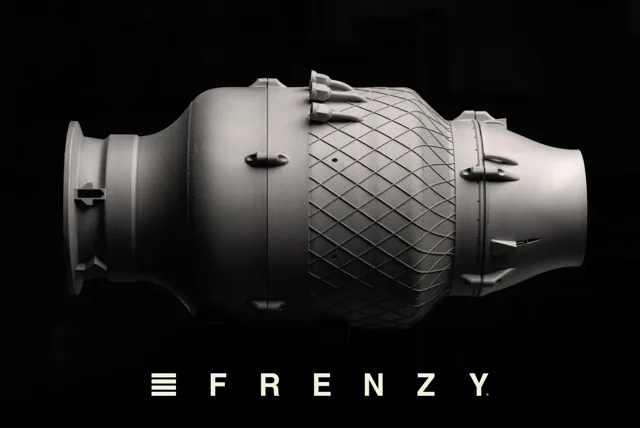 Official Beehive Industries Frenzy engine image with product wordmark