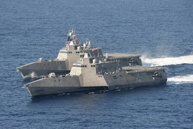 Independence-class littoral combat ships USS Coronado and USS Independence underway