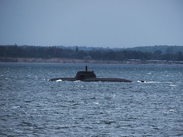 German Type 212A submarine U31 surfaced at sea